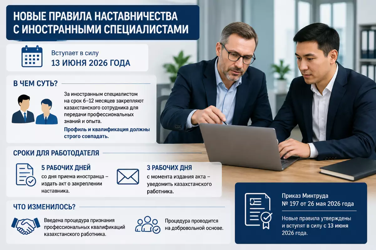 Как экспаты будут передавать опыт казахстанцам: минтруда ввело новые правила