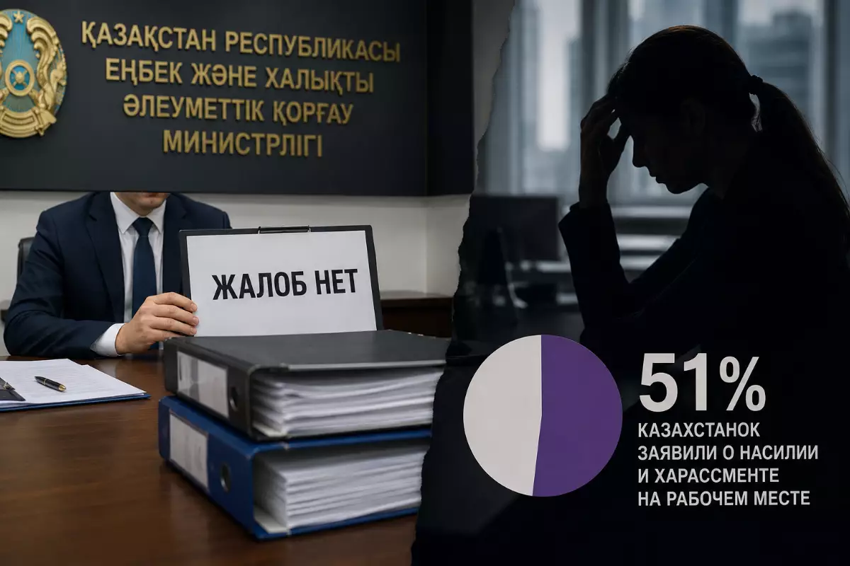 51% опрошенных казахстанок заявили о насилии и харассменте на рабочем месте