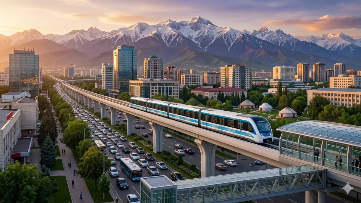 Что представляет собой SkyTrain между Алматы и Алатау