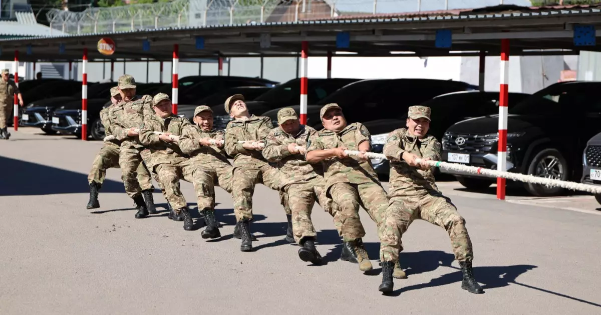  Ұлттық ұланда арқан тартудан командалық біріншілік өтті 
