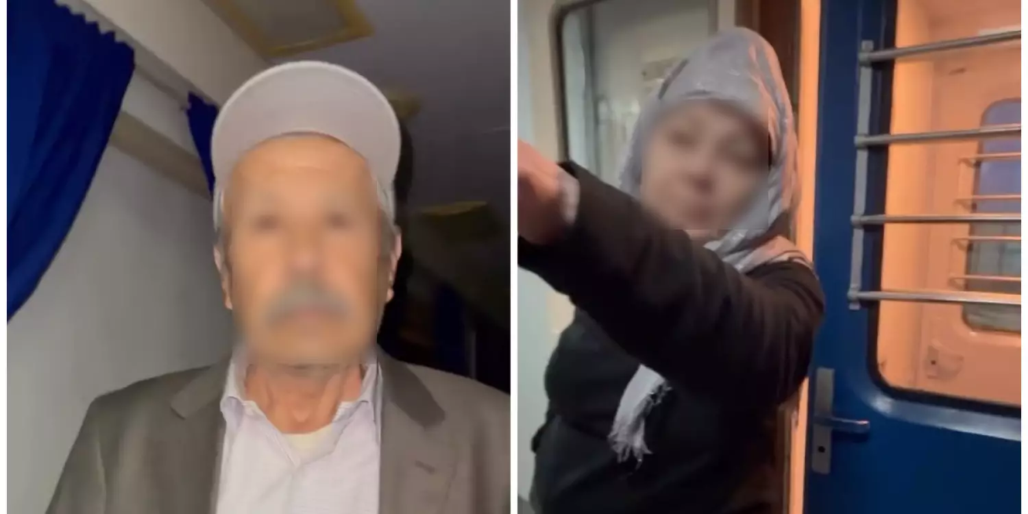 Пойызда жас қыздың төсінен ұстаған 70-тегі шал ұсталды (ВИДЕО)