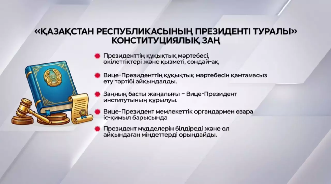 Президент 5 конституциялық заңға қол қойды