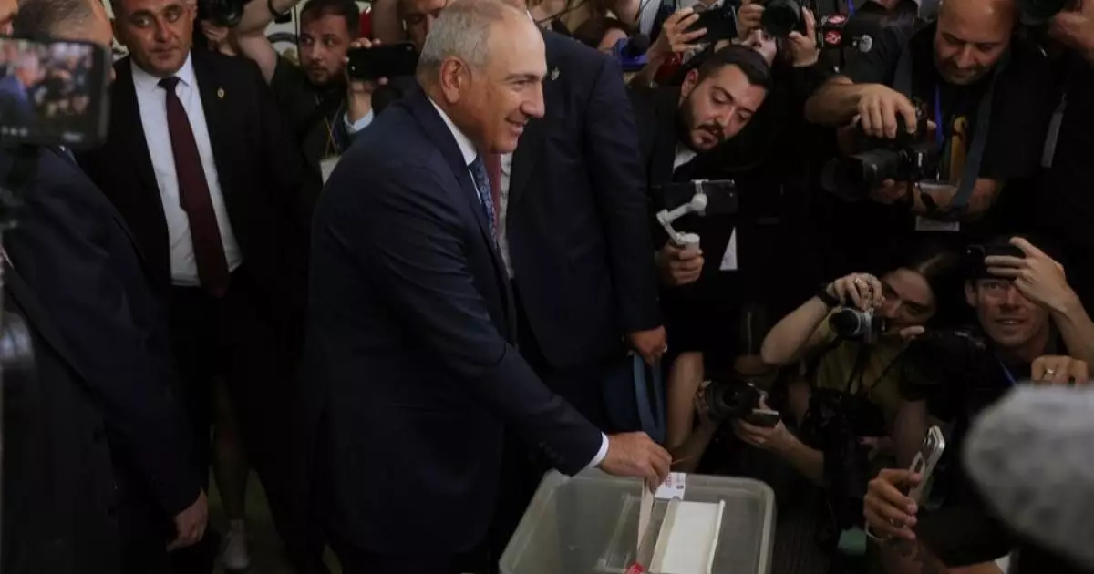  Армениядағы сайлауда Пашинянның партиясы алда келеді 