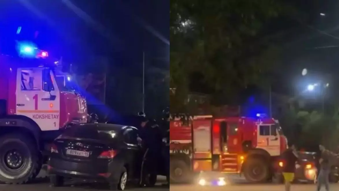 Пожарный КамАЗ протаранил легковушку в Кокшетау: начато расследование