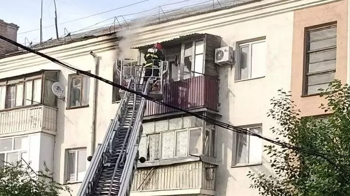 Көкшетаудағы өрт кезінде 10 жасар бала құтқарылды