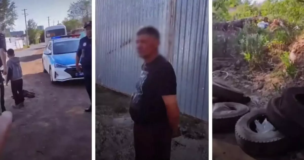  Астанада баланы қараусыз аулаға сүйреп әкетпек болған ер адам ұсталды (видео) 