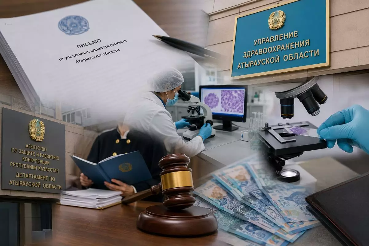 Штраф в 825 тысяч тенге устоял в суде: облздрав Атырауской области проиграл антимонопольное дело