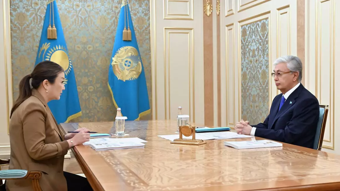 Президент Бала құқықтары жөніндегі уәкіл Динара Зәкиеваны қабылдады