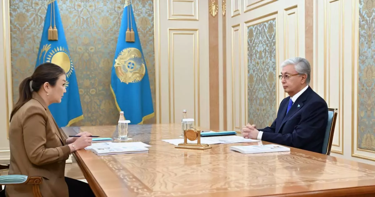   Қасым-Жомарт Тоқаев Бала құқықтары жөніндегі уәкіл Динара Зәкиеваны қабылдады   