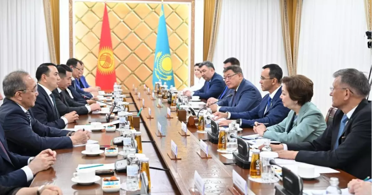   Сенат Спикері Мәулен Әшімбаев Қырғызстан Жогорку Кенешінің Төрағасы Марлен Маматалиевпен кездесті   