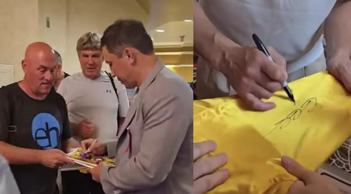 Геннадий Головкин Халықаралық бокс даңқы залының рәсіміне қатысты