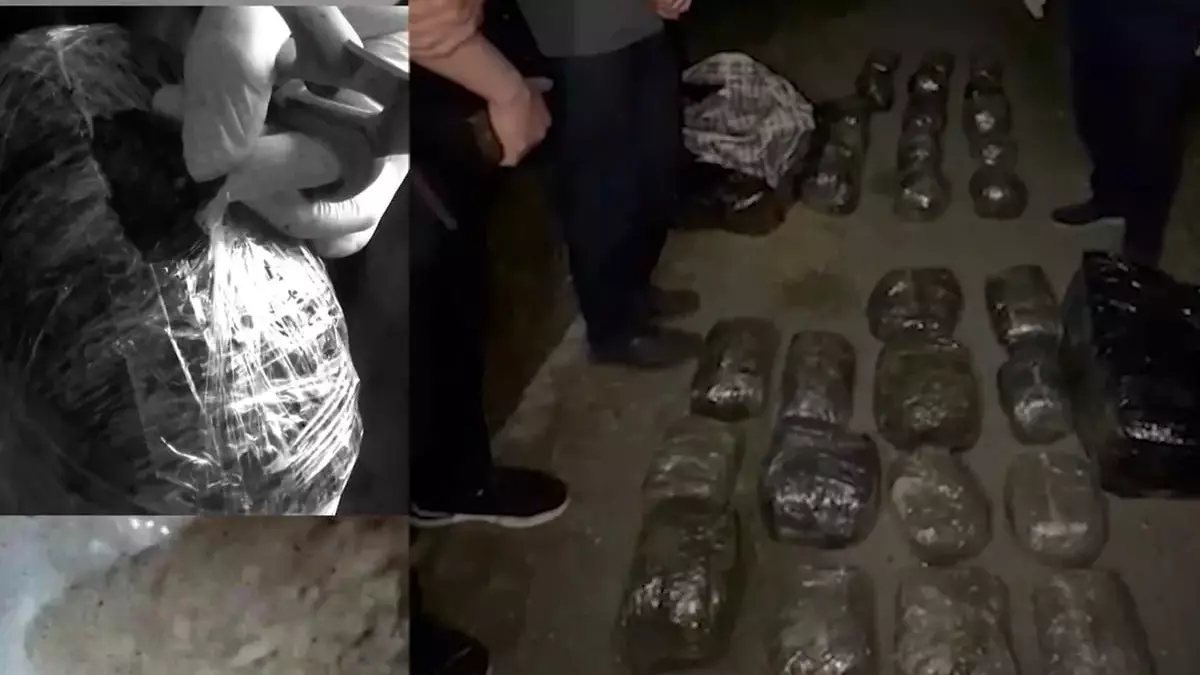 У наркокурьера в Азербайджане изъяли почти 30 кг марихуаны