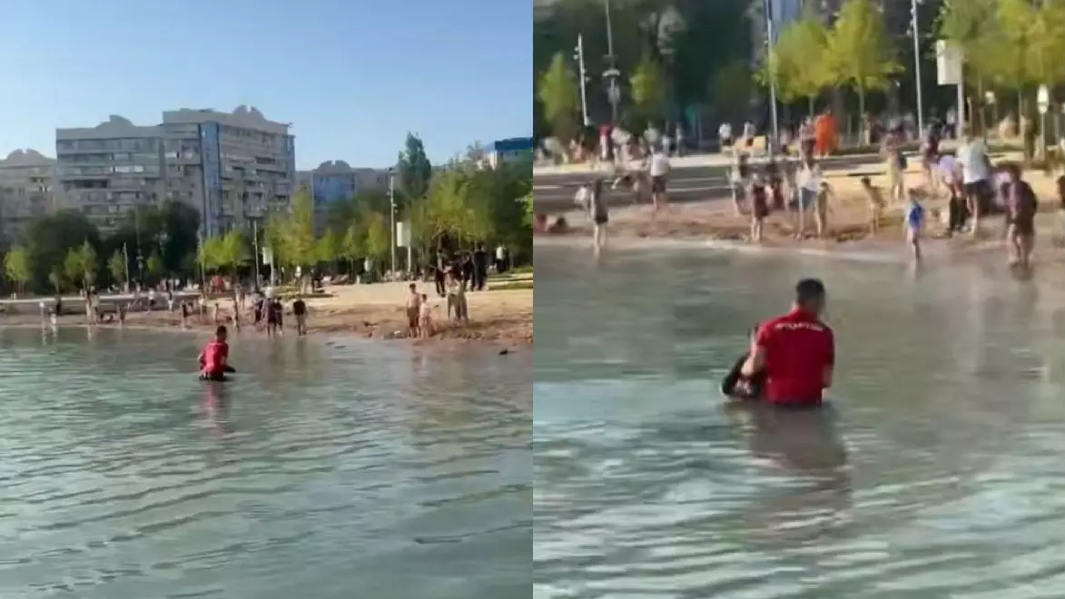 "Дайте мне умереть" Девушку спасли из воды на Сайране в Алматы