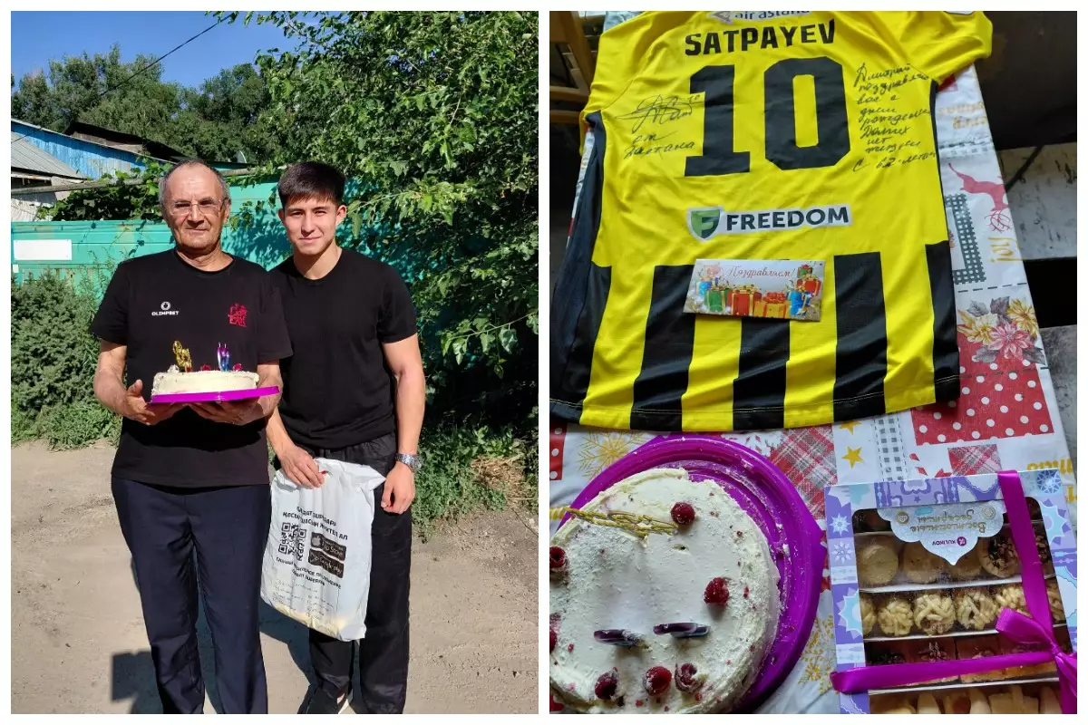 Дастан Сәтпаев "Қайраттың" ең адал жанкүйерін туған күнімен құттықтады