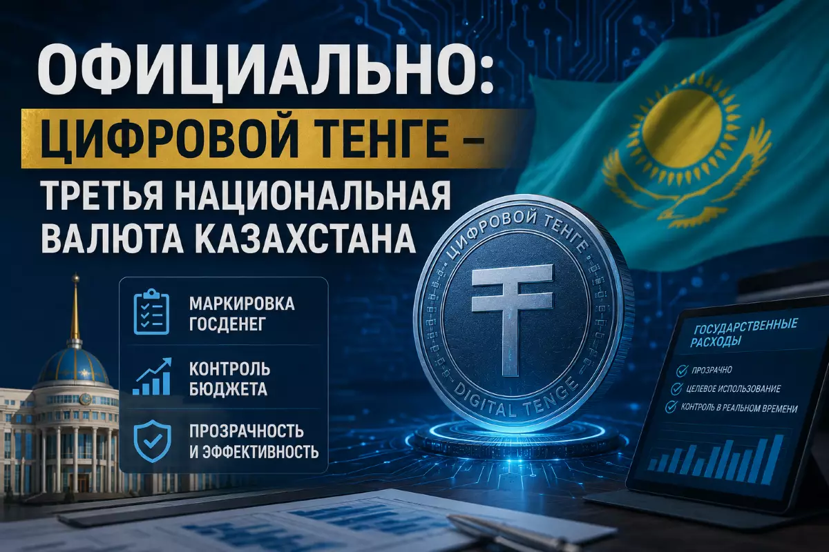 Официально: цифровой тенге признан третьей национальной валютой Казахстана