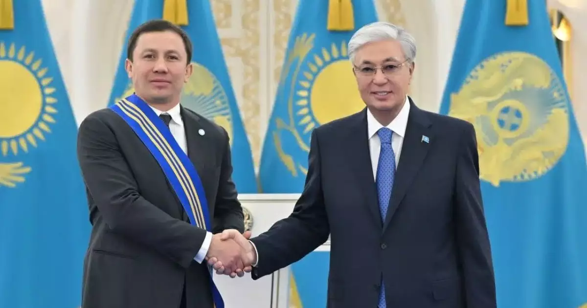 Тоқаев Головкинді Бокс даңқы залына енуімен құттықтады 