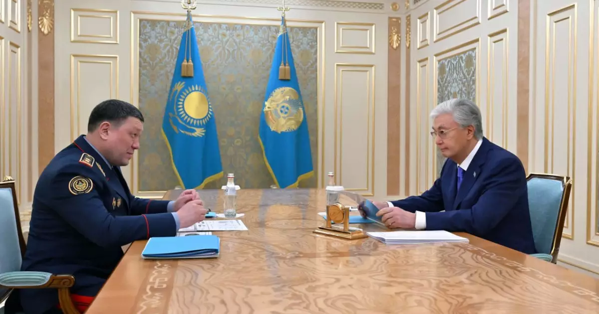  Мемлекет басшысы Ішкі істер министрі Ержан Сәденовті қабылдады 