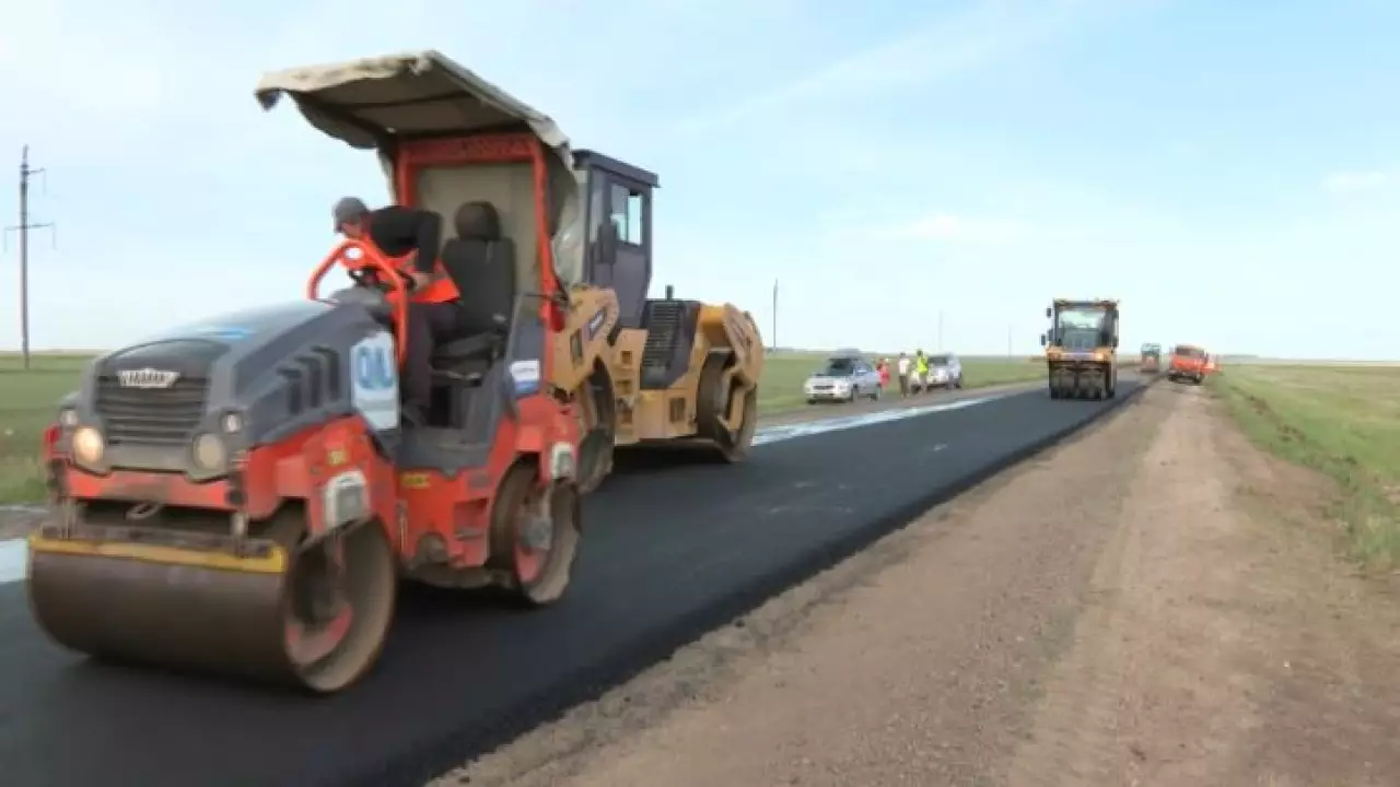 Ақмола облысында 600 шақырым жол жөнделіп жатыр