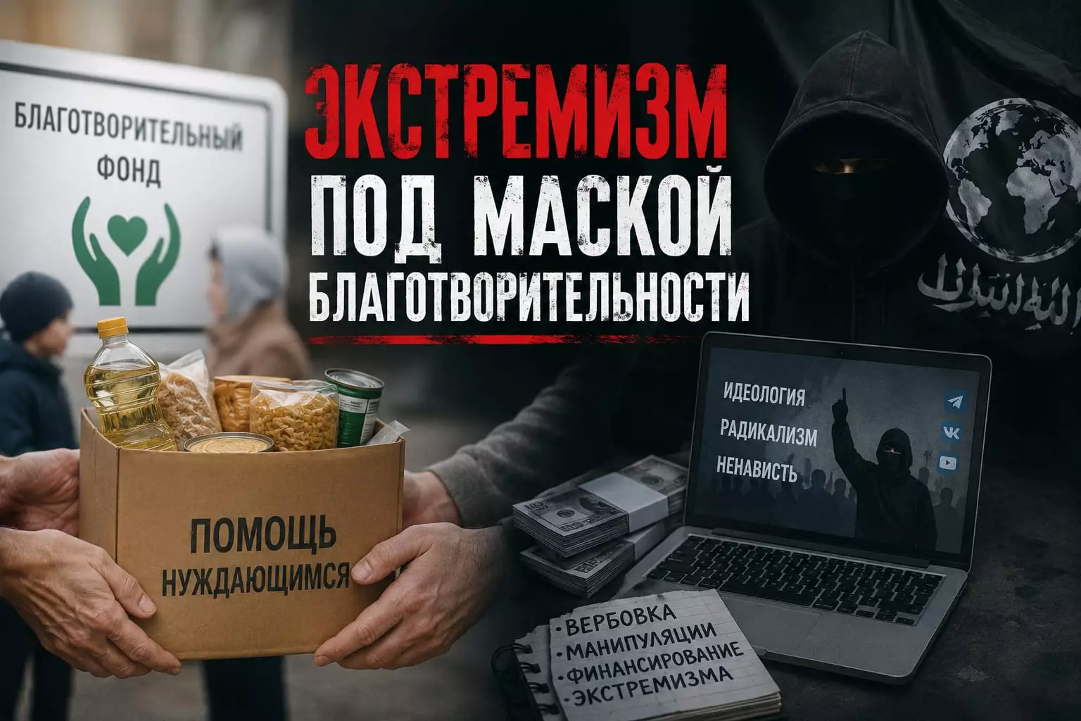 Экстремизм под маской благотворительности: как распознать скрытую угрозу