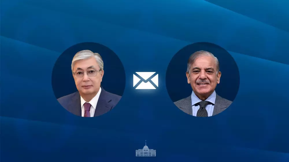 Тоқаев Пәкістан премьер-министріне хат жолдады