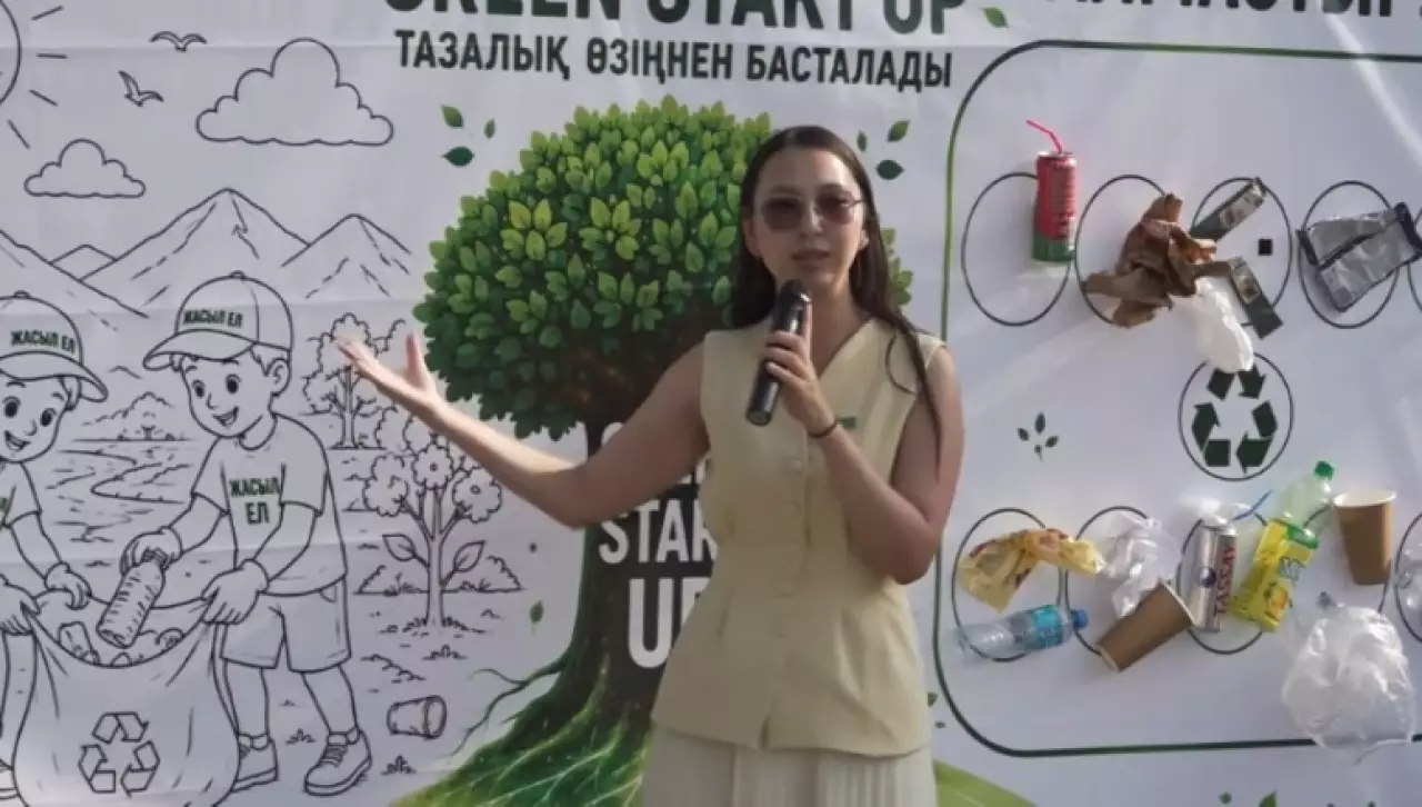 «Таза Қазақстан»: интерактивный арт-перформанс провели в Талдыкоргане