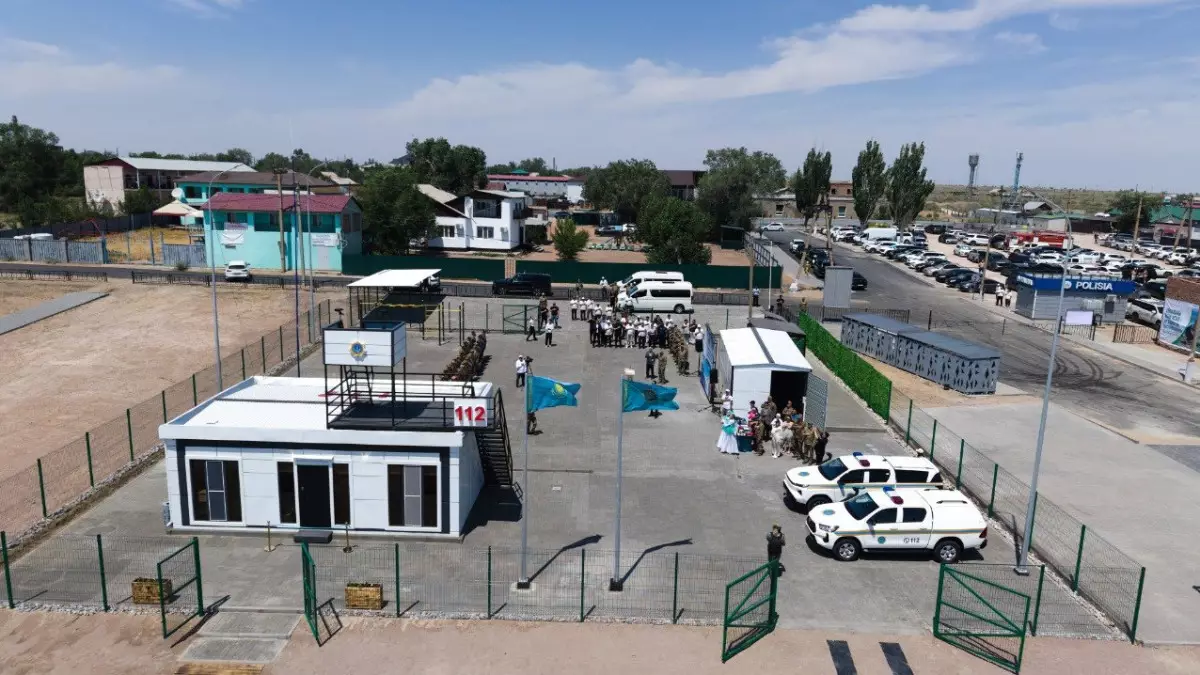На побережье Балхаша открыли новую спасательную станцию 112