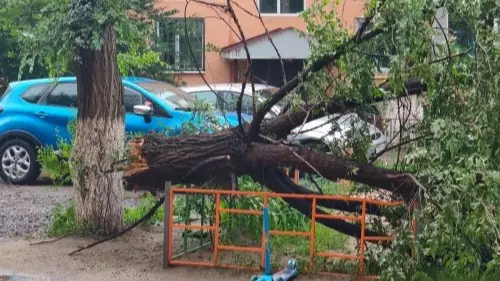  Ақтөбеде дауыл болды 