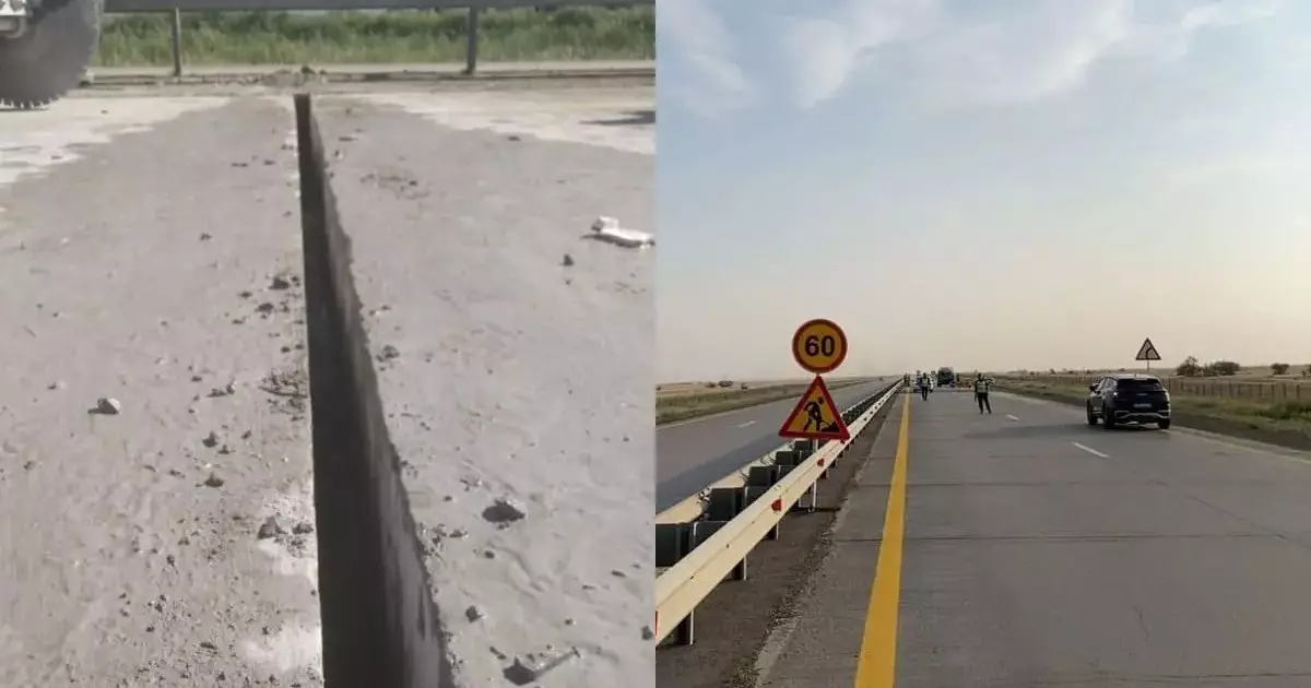  Ақмола мен Павлодар облысында автожолдар күннің ыстығынан бүлініп жатыр 