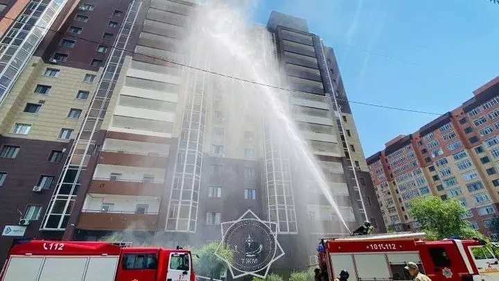  Астанада 13 қабатты тұрғын үйде өрт шықты 