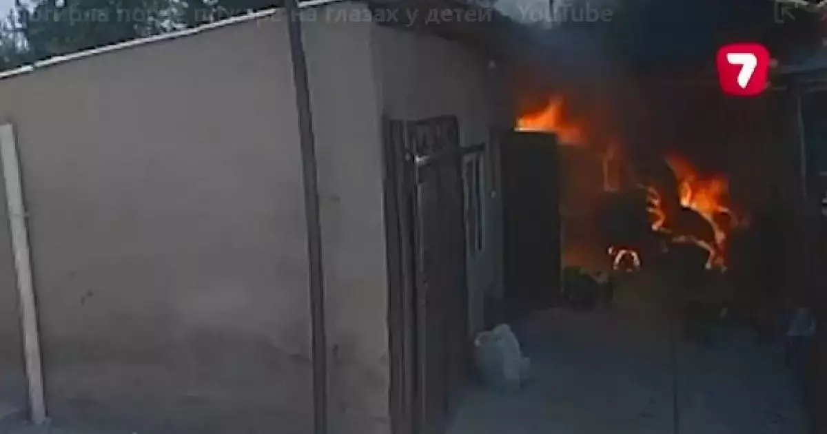  Во время пожара женщина сгорела заживо на глазах у детей в Шымкенте 