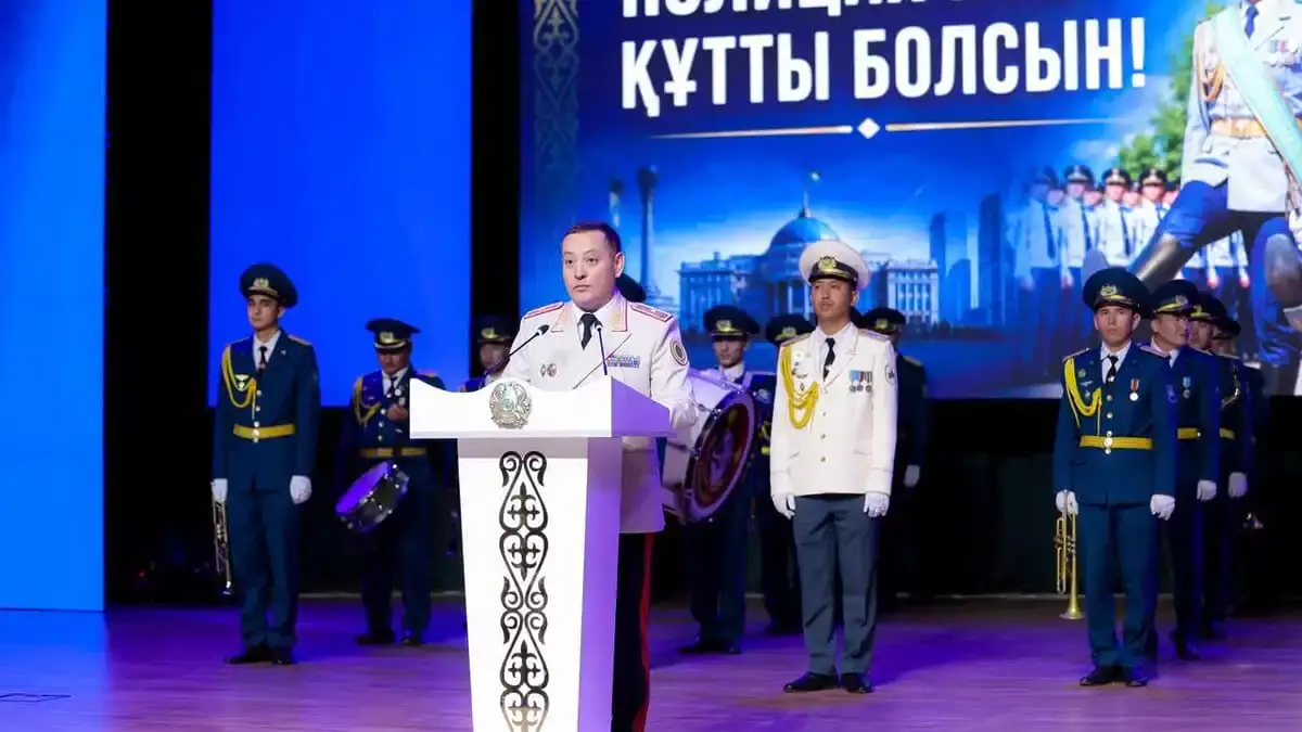 В Шымкенте торжественно отметили День казахстанской полиции
