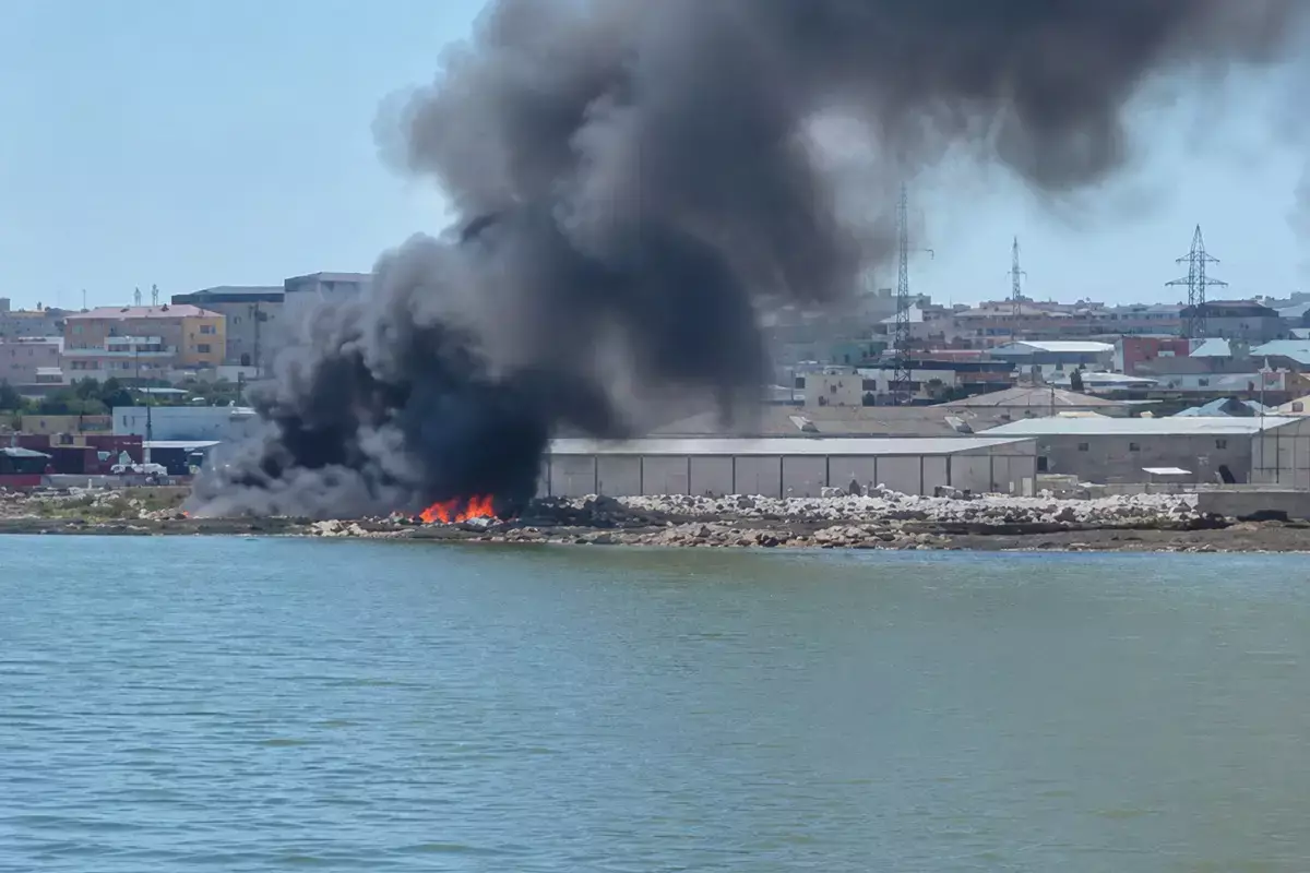 В Мунайлинском районе загорелась свалка возле школы - новости на Lada.kz 24.06.2026