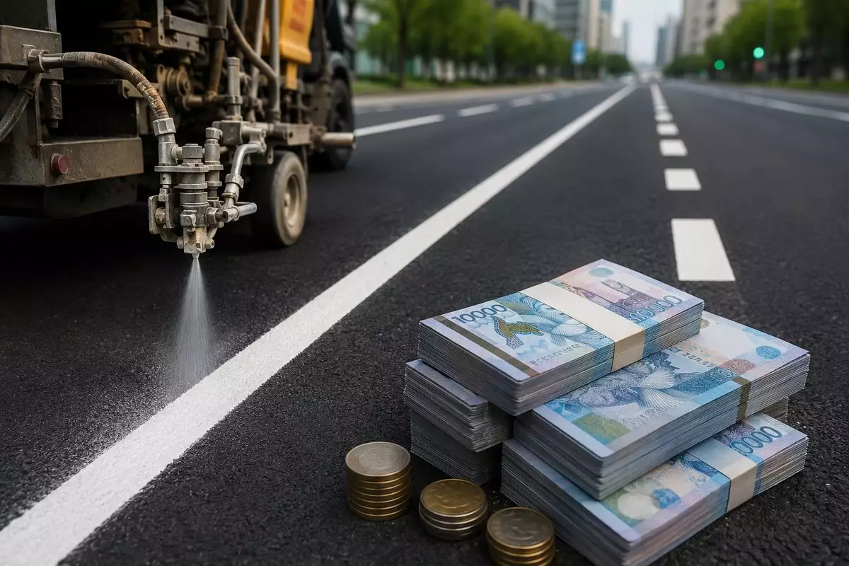 Дорожную разметку за 1,3 млрд тенге нанесут в Астане