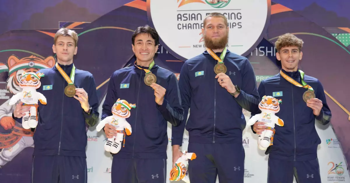  Қазақстандық семсерлесушілер Азия чемпионатында Олимпиада чемпиондарын жеңіп, алтын медаль иеленді 