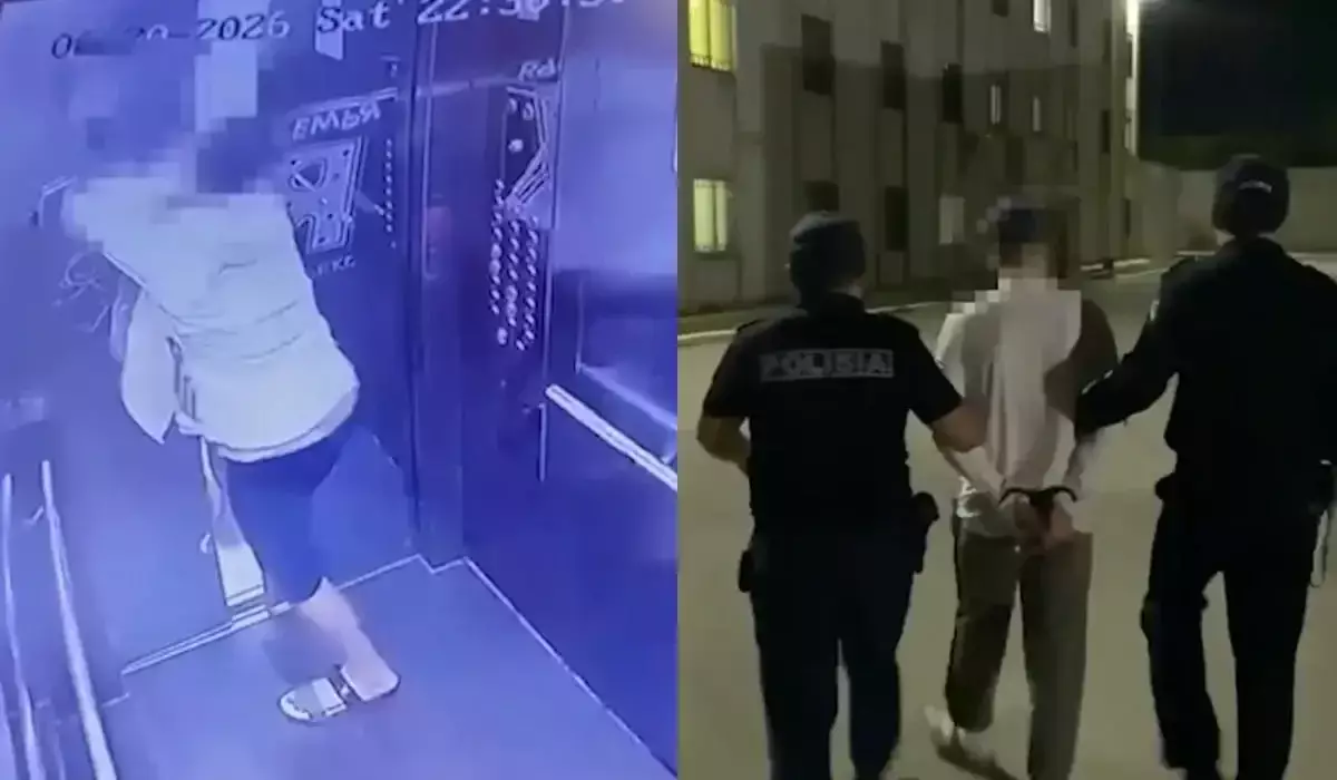 В Астане мужчина разгромил два лифта в жилом комплексе и причинил ущерб на 1,5 млн тенге