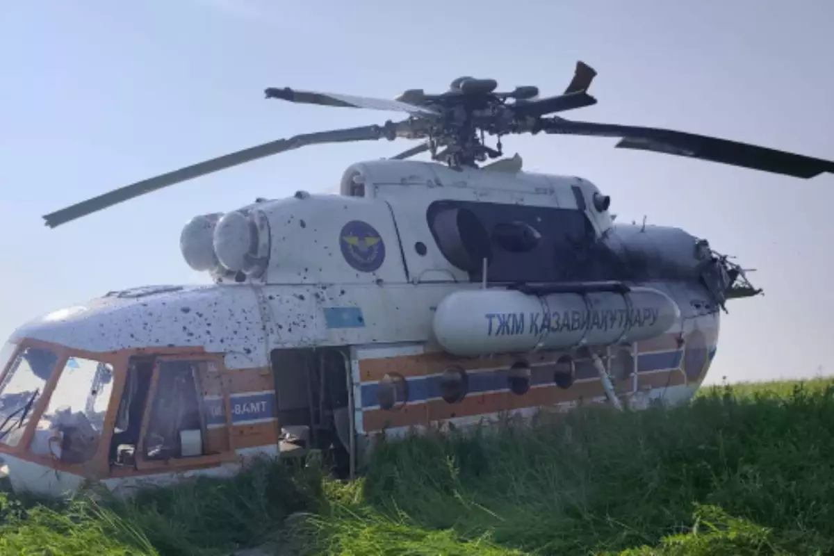 Вертолет «Казавиаспаса» с 13 людьми на борту совершил жесткую посадку