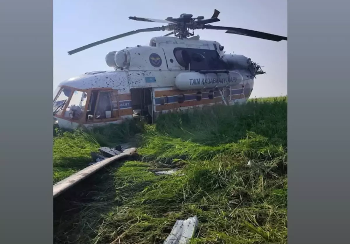 Павлодар облысында төтенше жағдайлар министрлігінің тікұшағы апатты жағдайда қонды