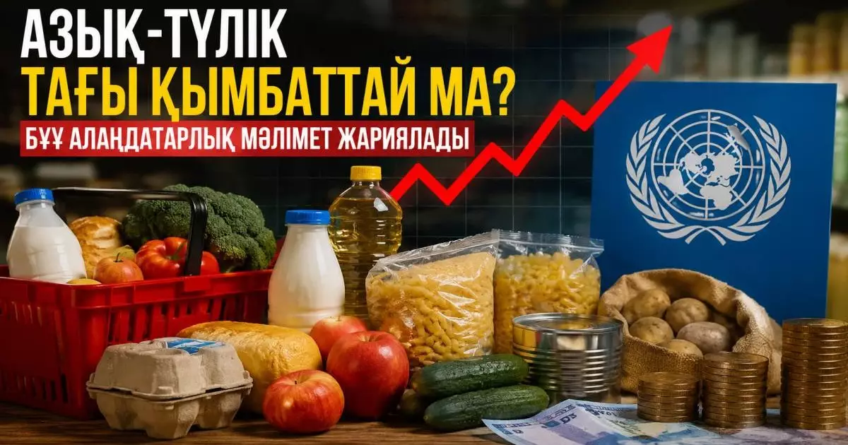  Азық-түлік тағы қымбаттай ма? БҰҰ алаңдатарлық мәлімет жариялады 