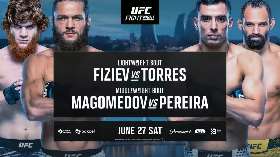 Прямая трансляция UFC Баку: Алмабаев, Алмахан, Физиев, Рузибоев и другие