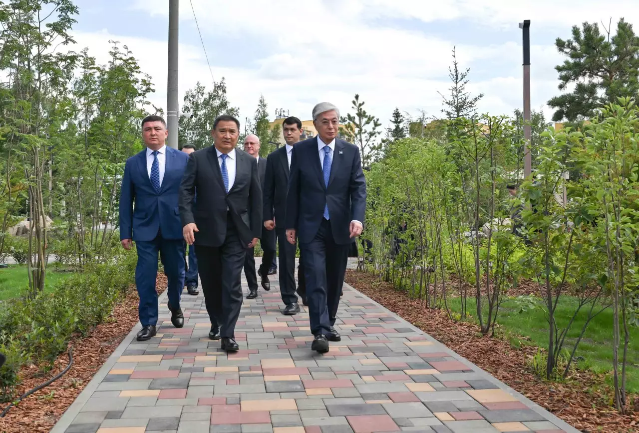 Президент Щучинск қаласындағы бірқатар нысанды аралап көрді 