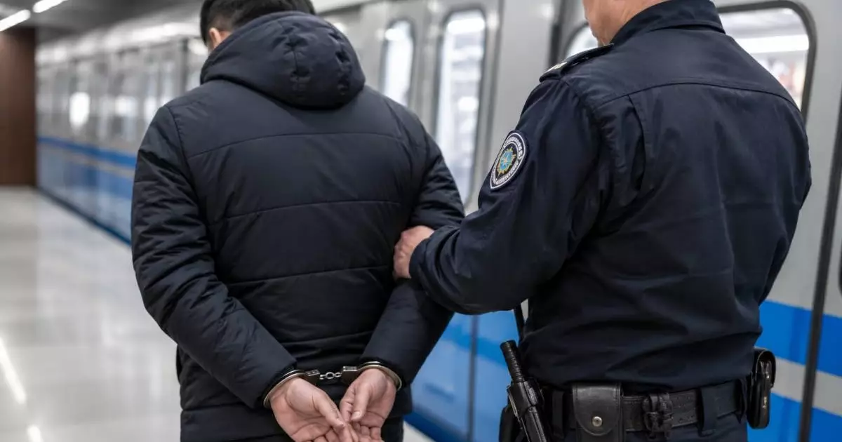 После публикации в соцсетях мужчину задержали за домогательства в метро Алматы 