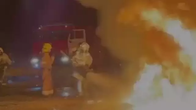 Жамбыл облысында жүк көлігі өртеніп кетті 