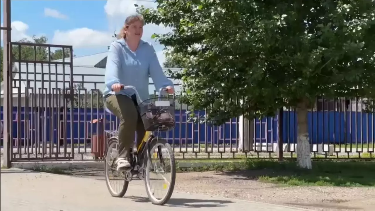 Ақтөбе облысындағы Мәртөк ауылы жаппай велосипед мінеді