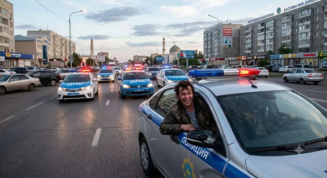 Пьяный мужчина обокрал магазин, угнал служебное авто и устроил ДТП в Павлодаре