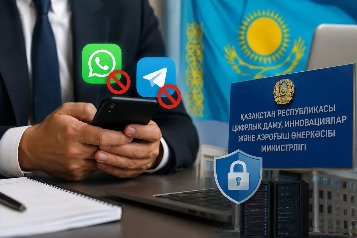 С 12 июля госслужащим могут ограничить использование WhatsApp и Telegram в Казахстане