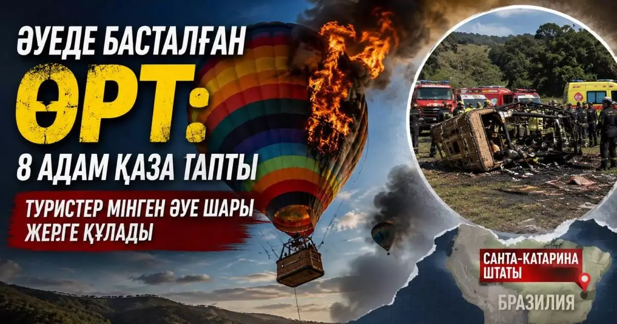  Әуеде басталған өрт үлкен трагедияға ұласты: 8 адам қаза тапты 