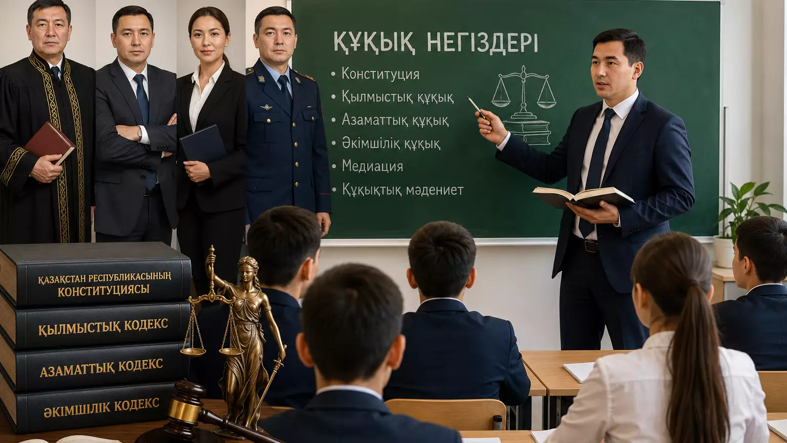 Қазақстан мектептерінде жаңа пән мұғалімі пайда болады: Кімдер құқықтан сабақ береді?