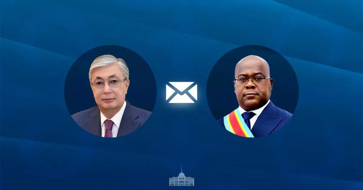   Мемлекет басшысы Конго Демократиялық Республикасының Президентіне құттықтау жеделхатын жолдады   