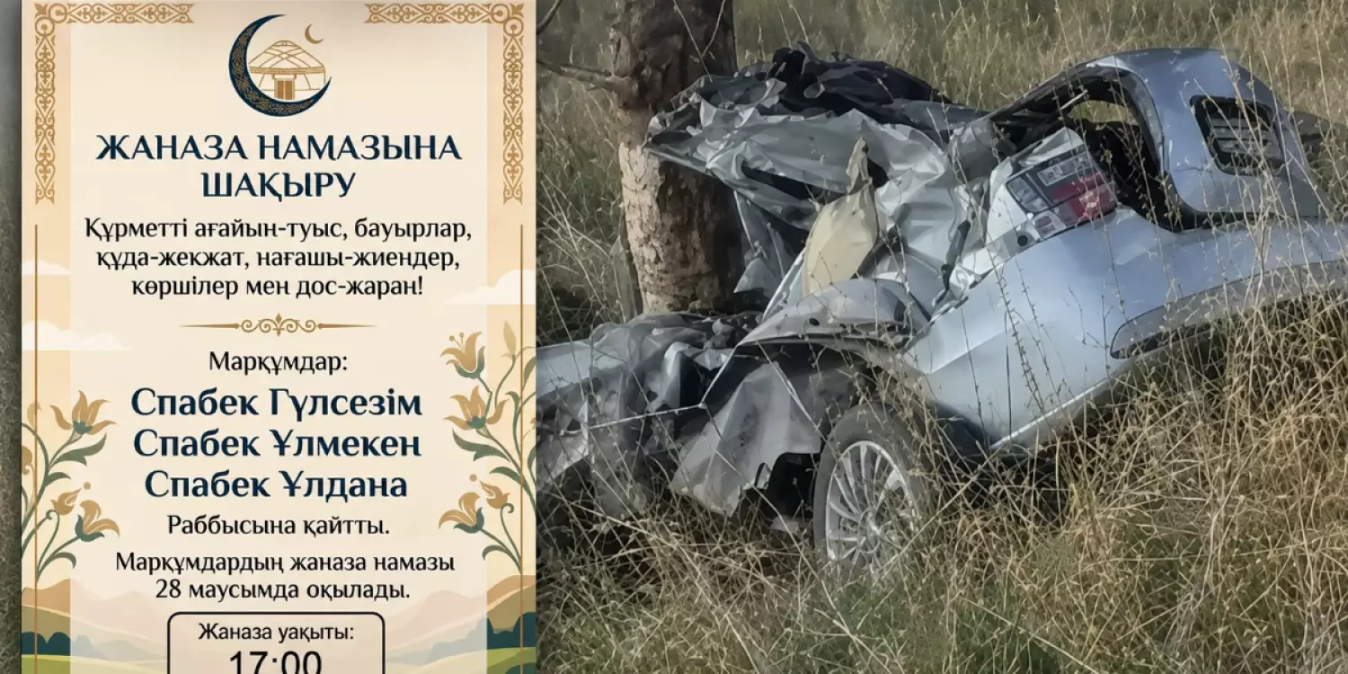 Түркістан облысындағы жантүршігерлік жол апатынан қаза тапқан қыздардың есімі белгілі болды