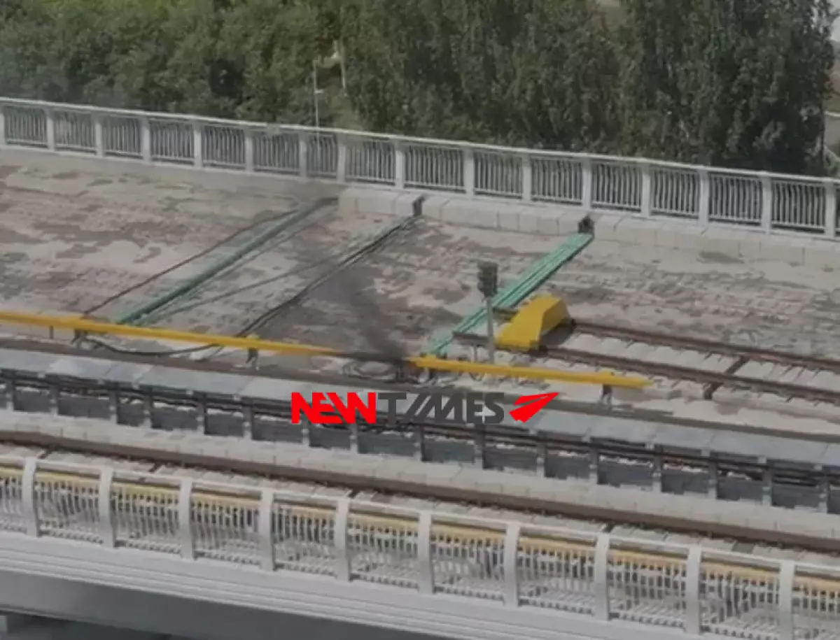 На линии LRT в Астане произошло возгорание